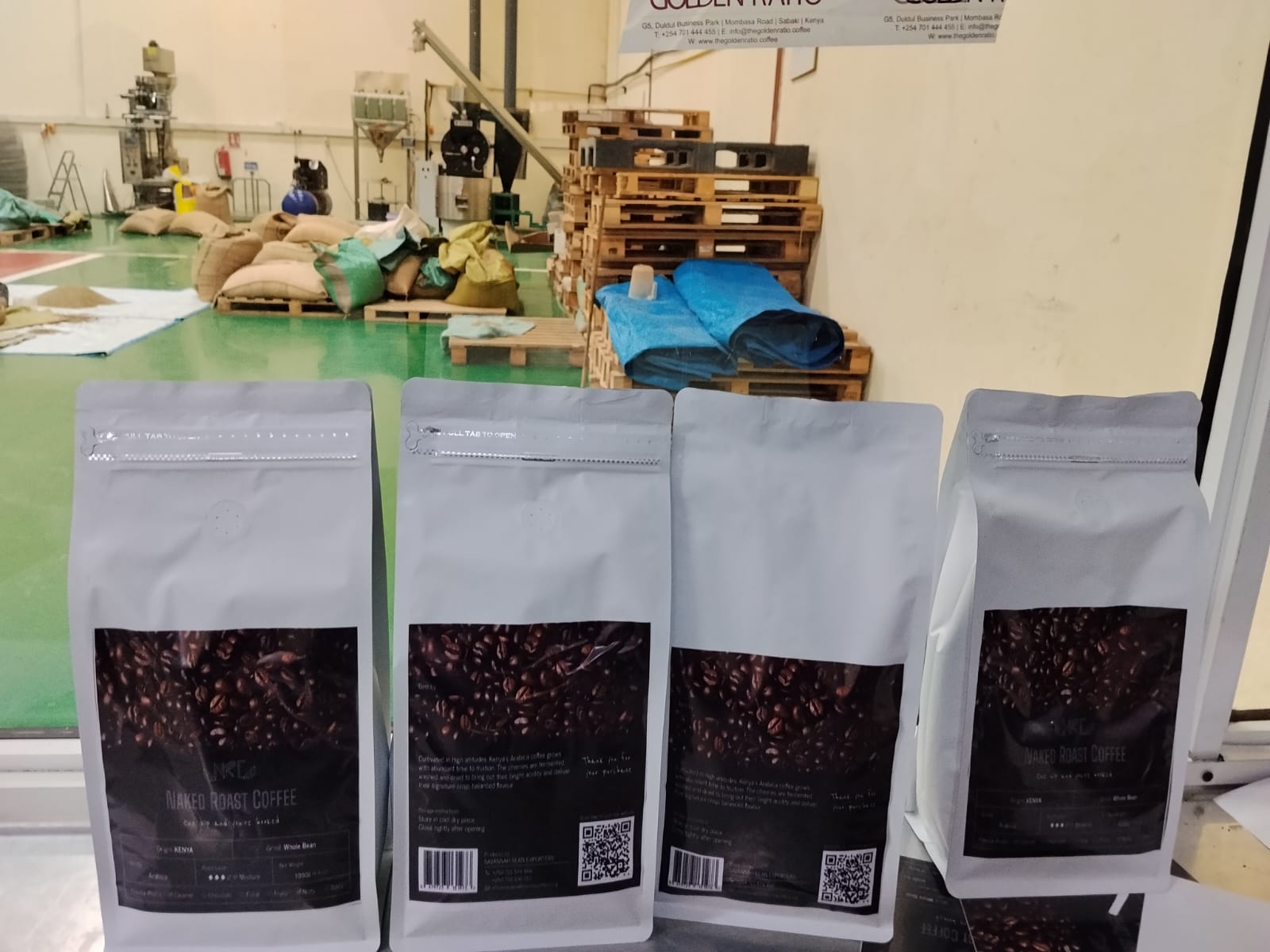 Naked Roast Kenyan Arabica medium roast coffee, 250g pack